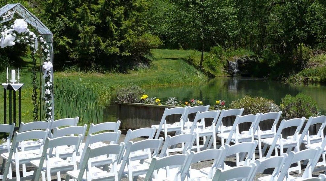 outdoor wedding area