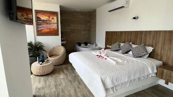Suíte júnior, 1 quarto | 1 quarto, Wi-Fi de cortesia, roupa de cama