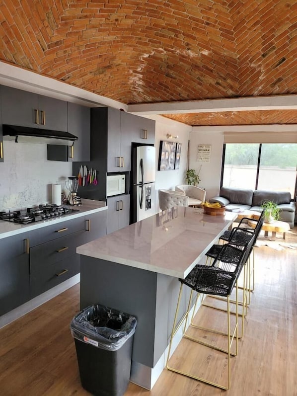 Apartment | Private kitchen | Cookware/dishes/utensils - Quinta del Lago (Querétaro)