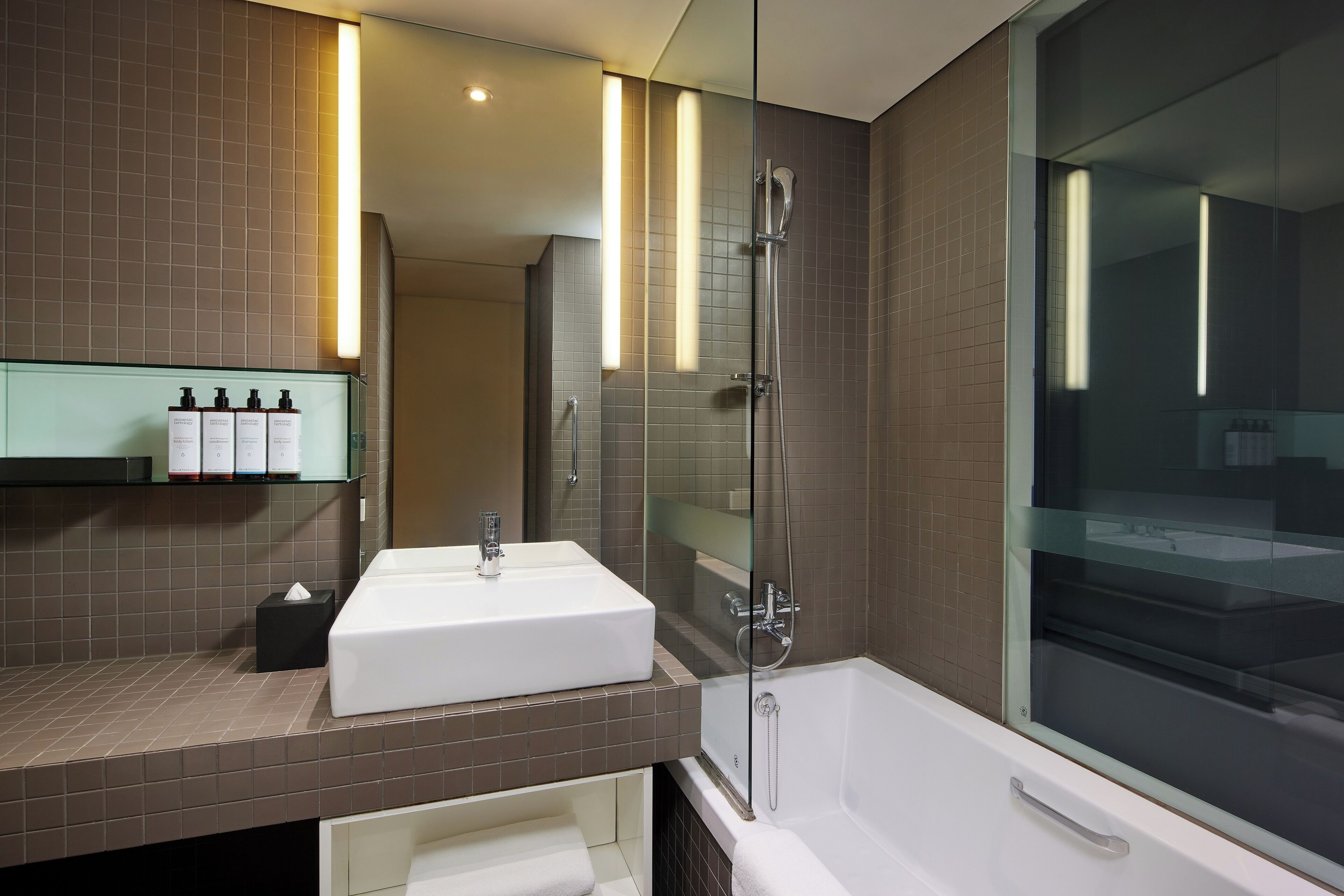 shower, free toiletries, hair dryer, bathrobes