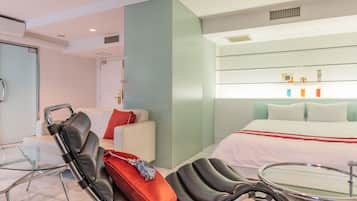 Kamar Double Presidensial (Crystal Suite) | Brankas, meja kerja, setrika/meja setrika, dan Wi-Fi gratis