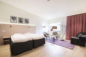 In-room safe, iron/ironing board, free cribs/infant beds, free WiFi