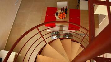 Apartment, 1 Bedroom, Mezzanine | Living area | Flat-screen TV