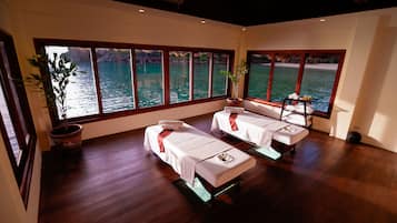 Couples treatment room(s), body treatments, deep-tissue massages