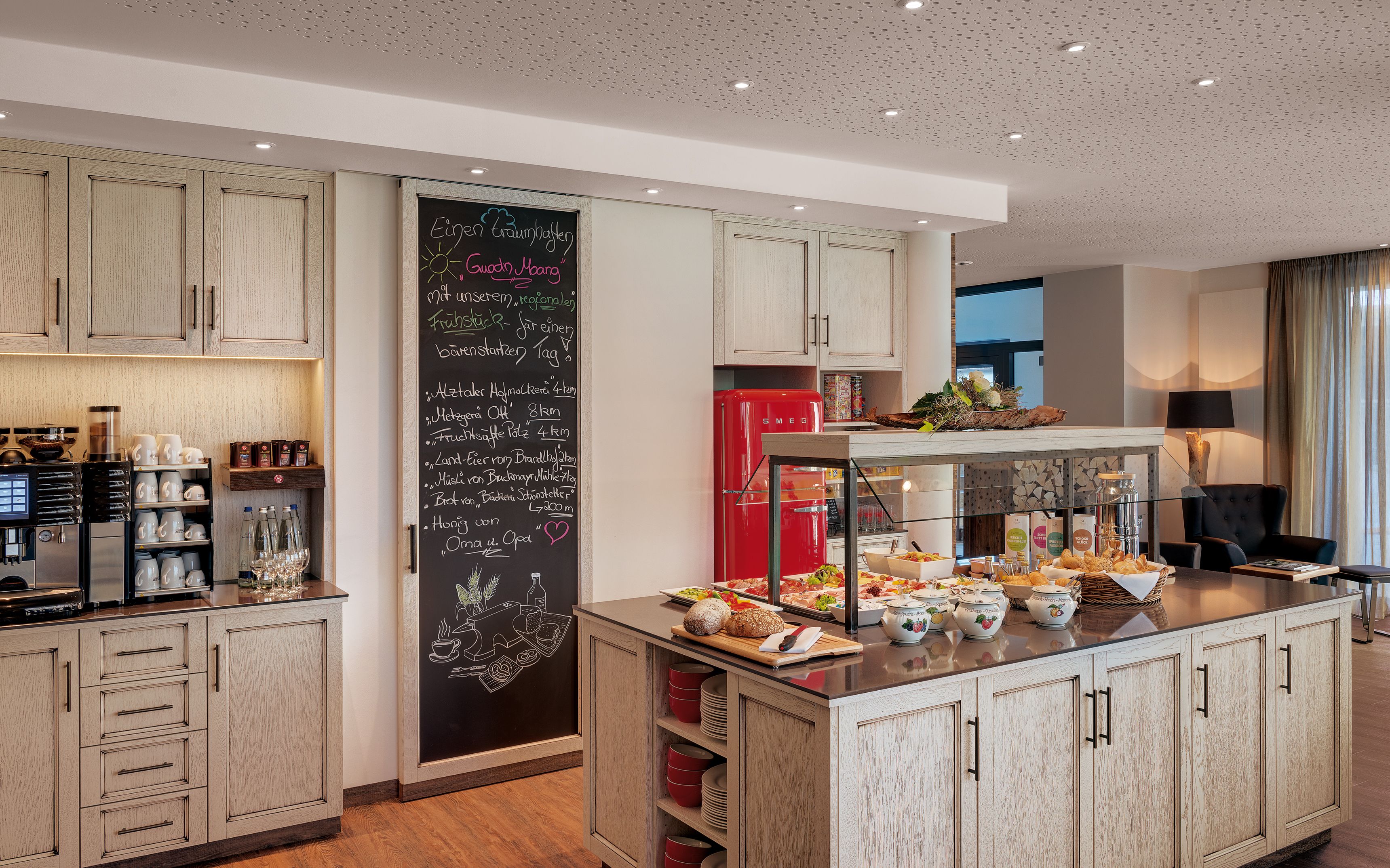 daily buffet breakfast (eur 14.9 per person)