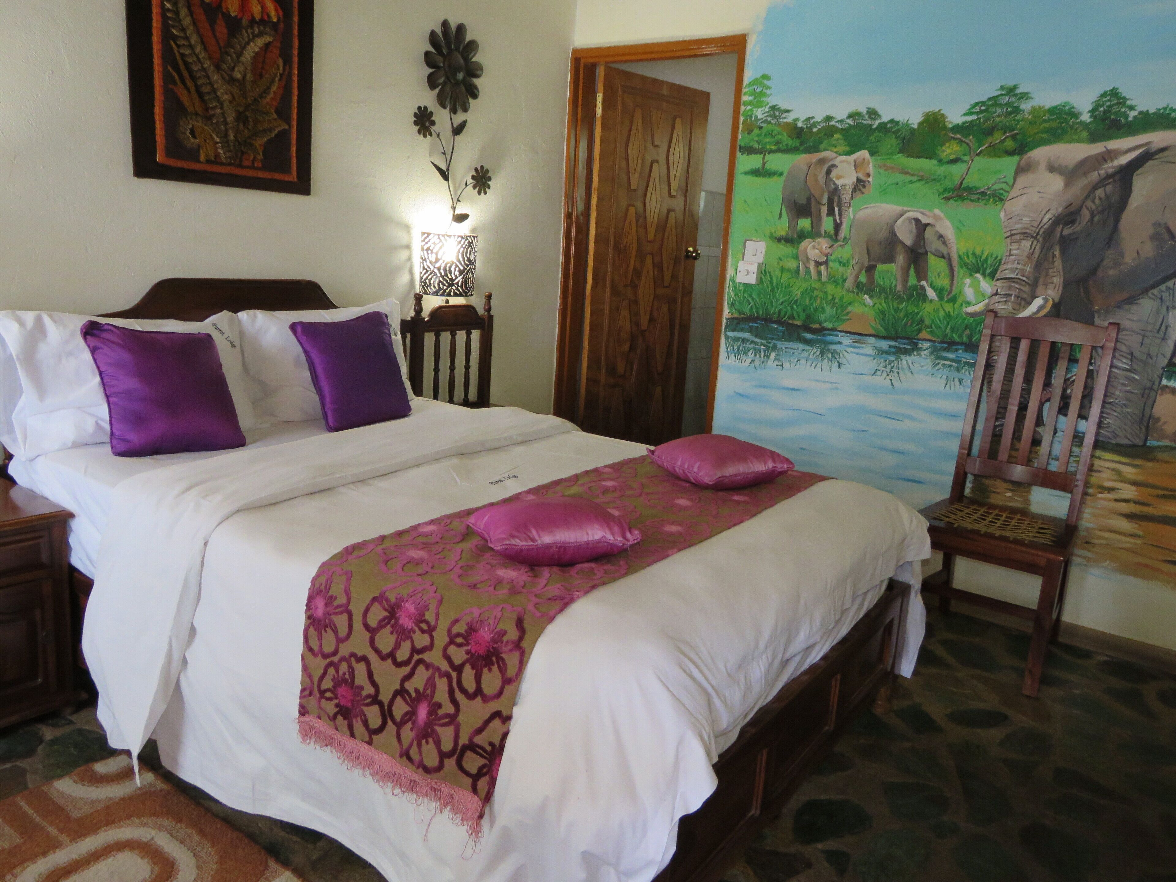 Budget Double Room 1 | In-room safe, individually decorated, desk, blackout drapes