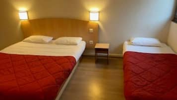 Premium bedding, desk, free WiFi, bed sheets