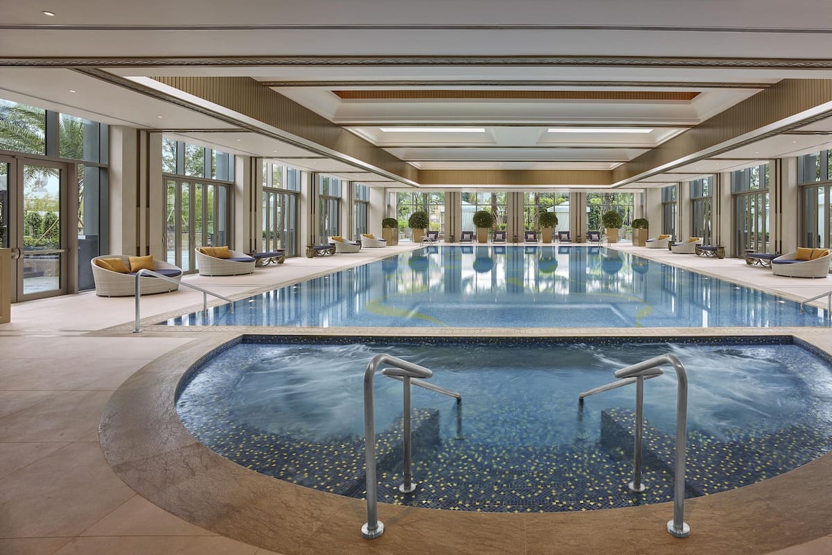 Free minibar items, in-room safe, desk, blackout drapes