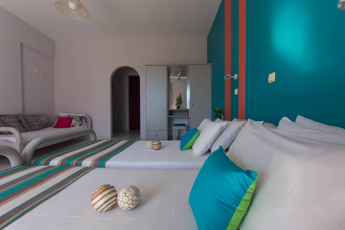 In-room safe, desk, iron/ironing board (on request), bed sheets