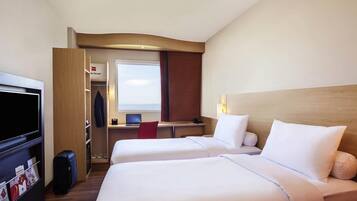 Superior Room, 2 Twin Beds | Minibar, in-room safe, desk, laptop workspace