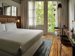 Premium bedding, minibar, in-room safe, desk