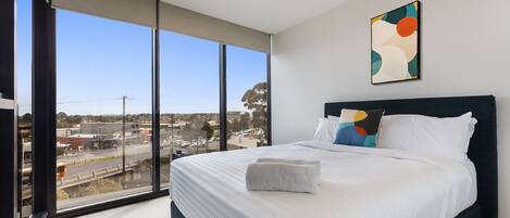 1 chambre, literie de qualité supérieure, couette en duvet d'oie