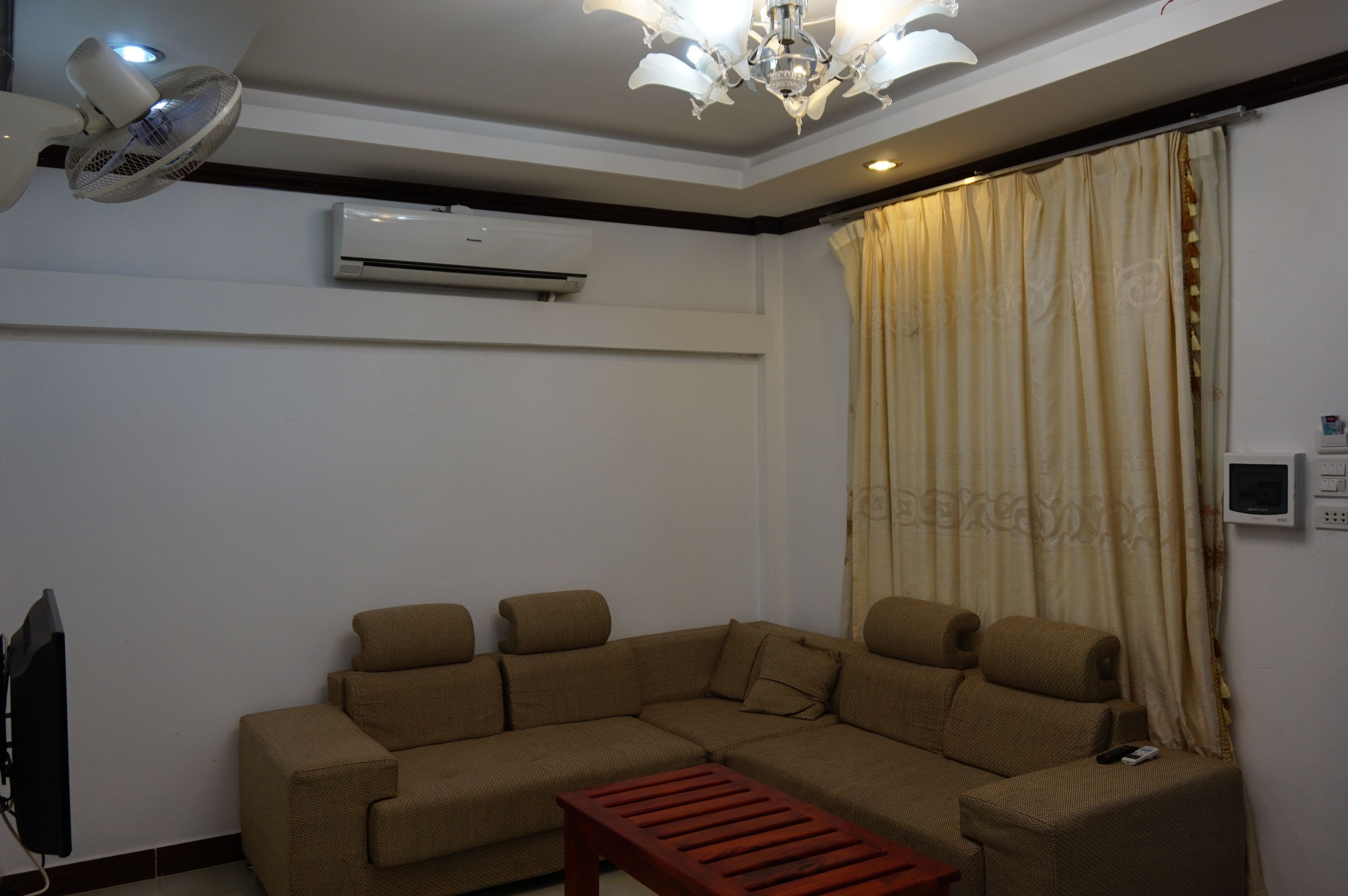 vip room | living area | 24-inch tv with cable channels