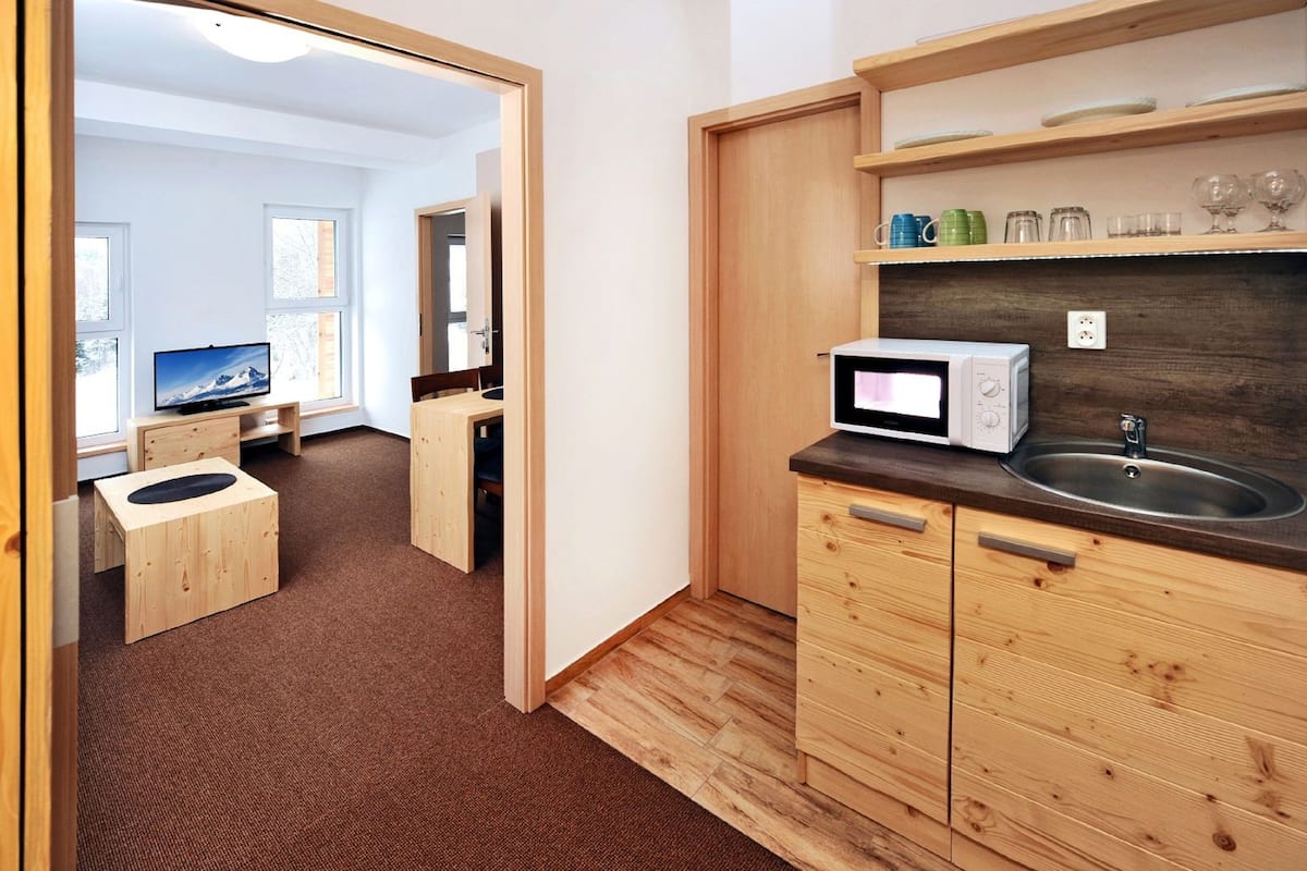 standard apartment, 1 bedroom | private kitchen | fridge, microwave, coffee/tea maker, electric kettle