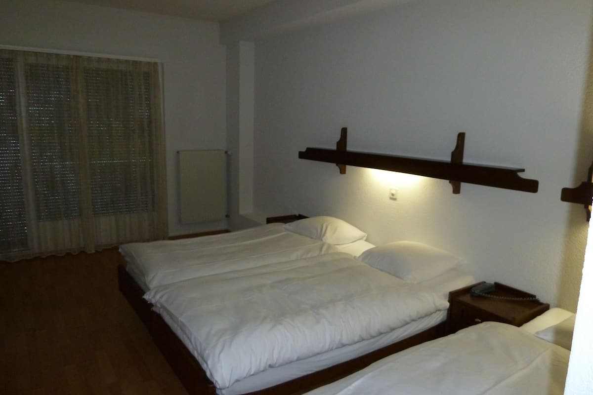 Camera familiare, vista montagna | Una cassaforte in camera, una scrivania, tende oscuranti