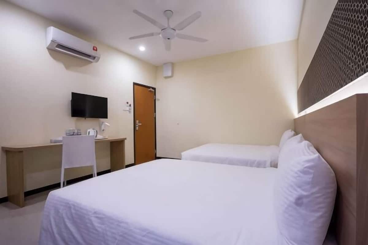 Desk, WiFi (free), bed sheets