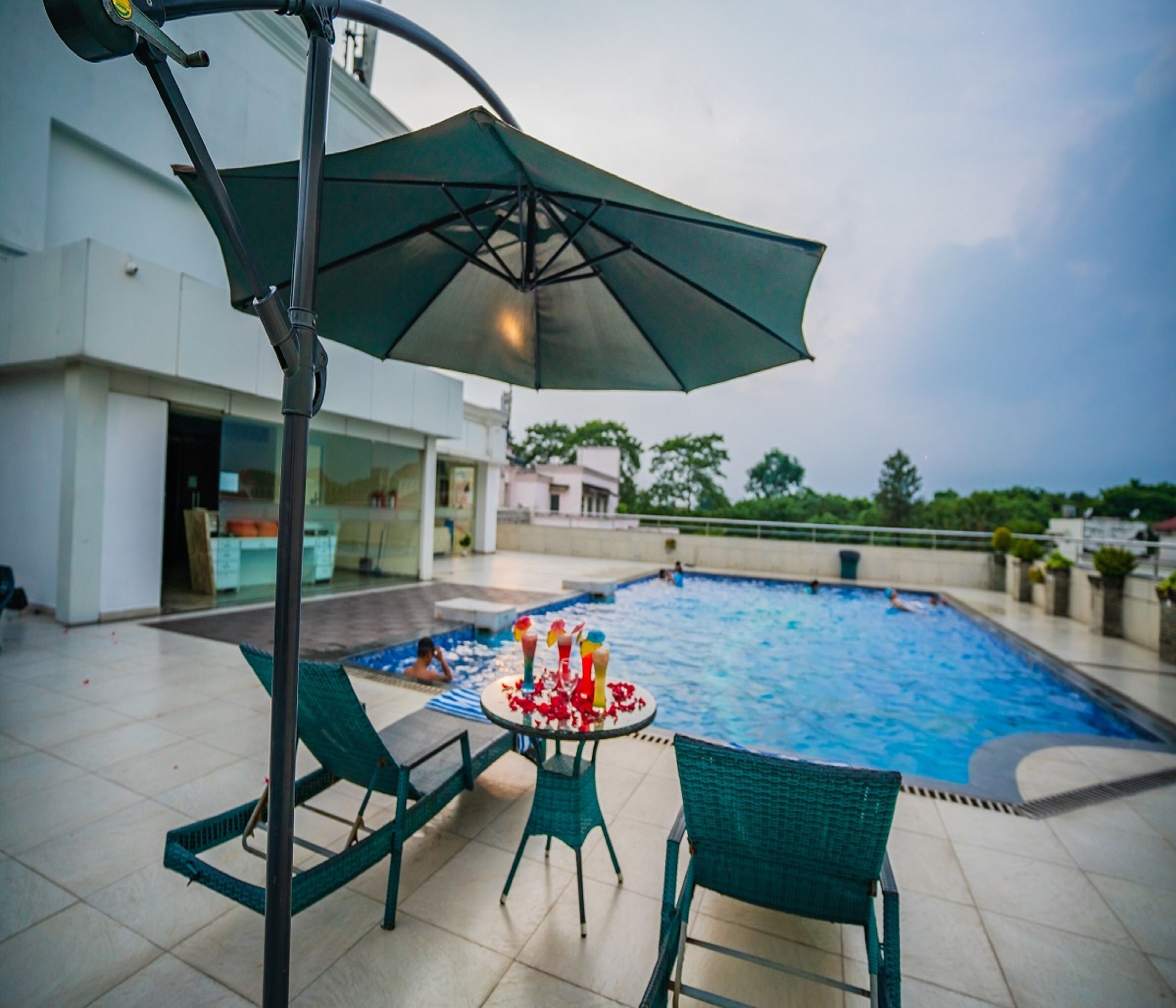 indoor pool, outdoor pool