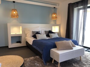 Premium bedding, individually decorated, individually furnished