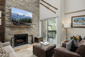 TV, fireplace, DVD player