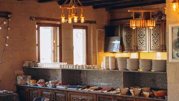Free daily buffet breakfast