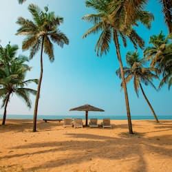 Private beach, white sand