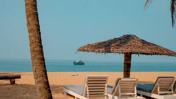 Private beach, white sand