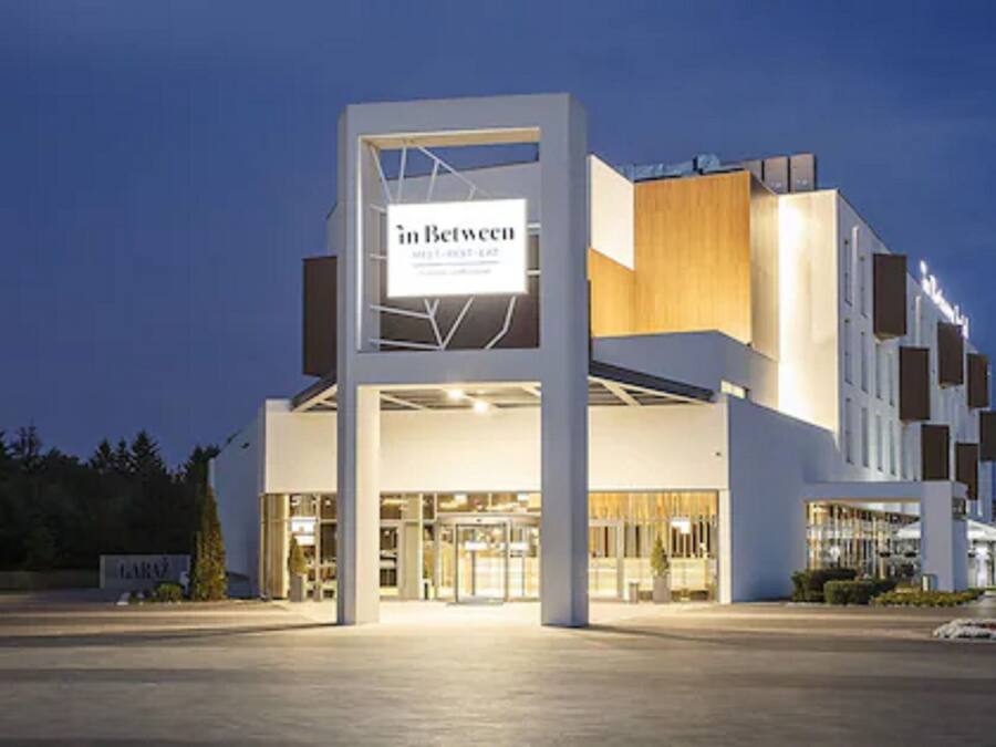 Front of property - evening/night