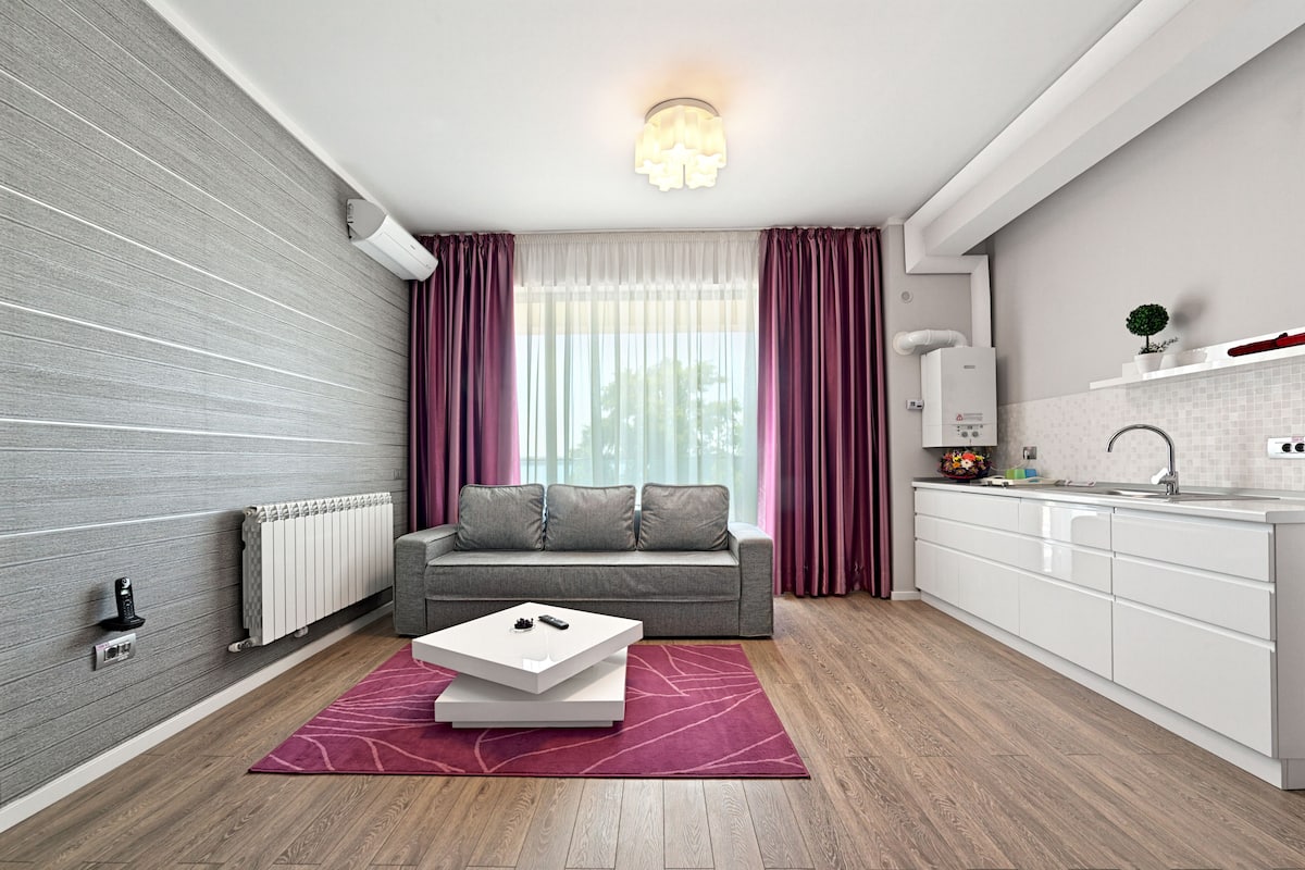 Apartment, 1 Schlafzimmer | Eigene Kochnische | Großer Kühlschrank, Mikrowelle, Herdplatte