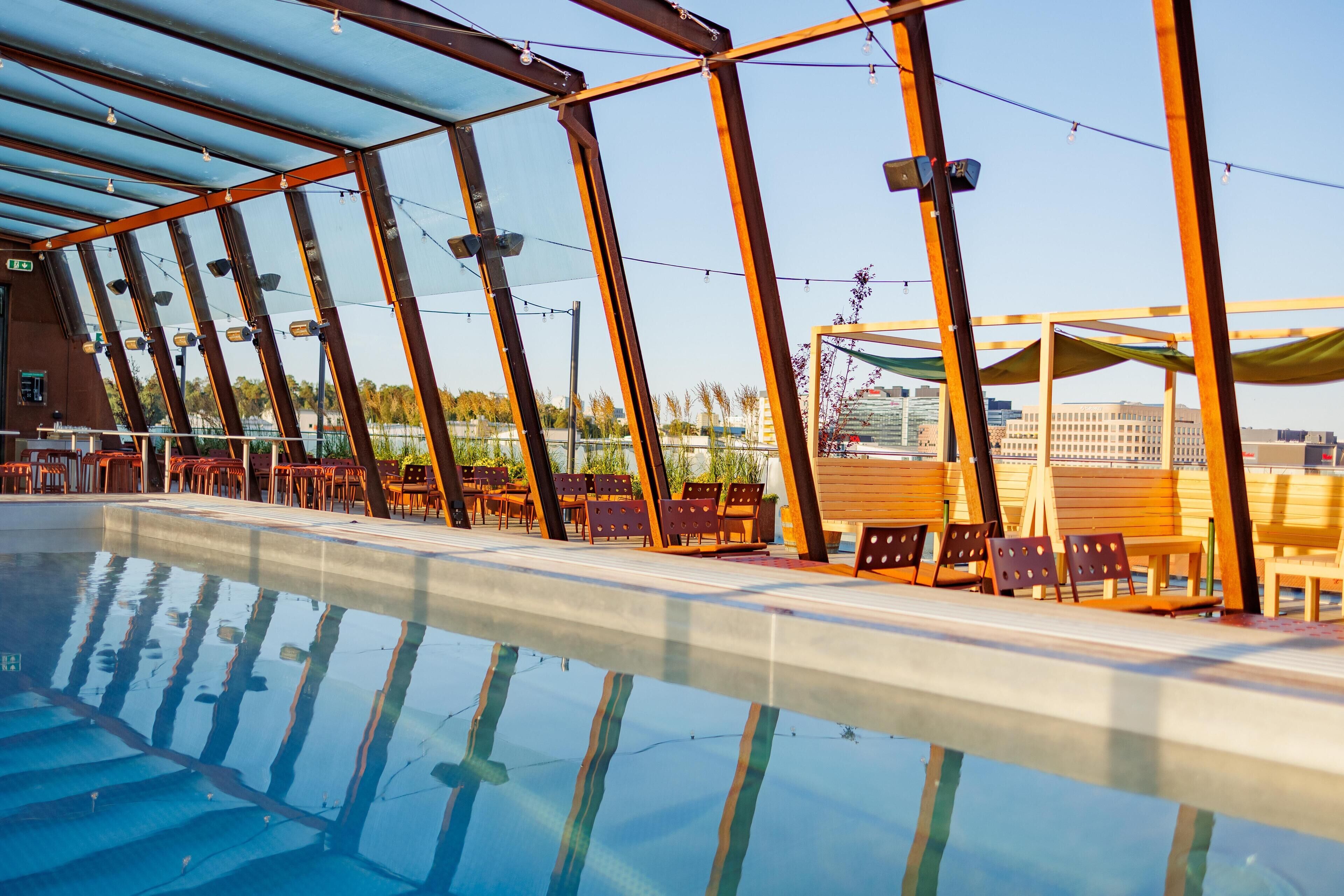 Outdoor pool, open 7:00 AM to 9:00 PM, cabanas (surcharge), sun loungers