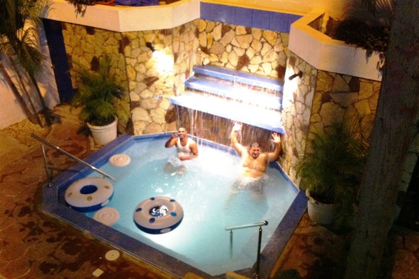 Pool waterfall