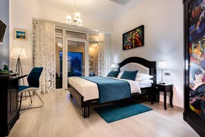 Double Room, Balcony, Sea View | Minibar, in-room safe, desk, blackout curtains - Heritage hotel Forza (Baska)