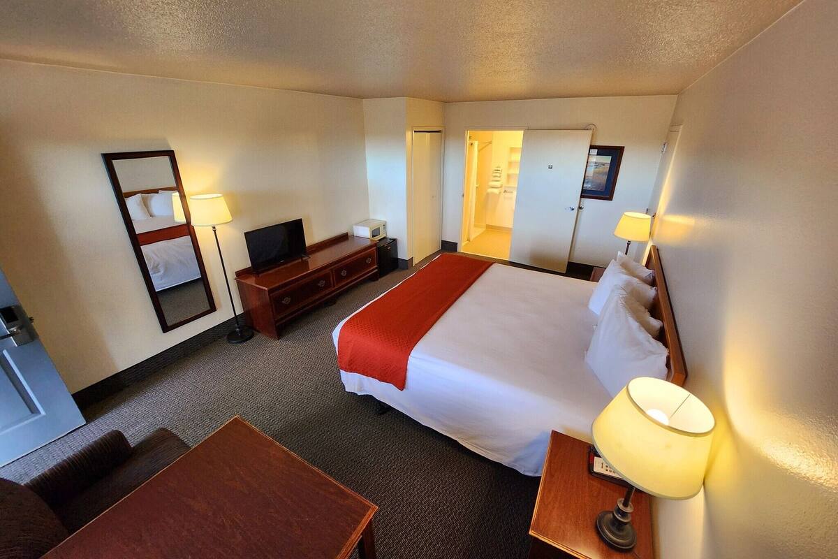 room, 1 king bed, non smoking | desk, blackout curtains, free wifi, bed sheets