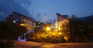 Front of property – evening/night