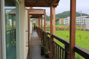 Blick von der Unterkunft