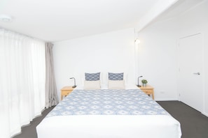 1 Bedroom Apartment | Premium bedding, desk, iron/ironing board, free cots/infant beds