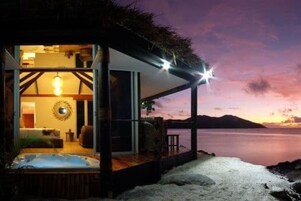 Luxury Villa, Jetted Tub, Beachfront (Standalone) | Minibar, in-room safe, WiFi, bed sheets