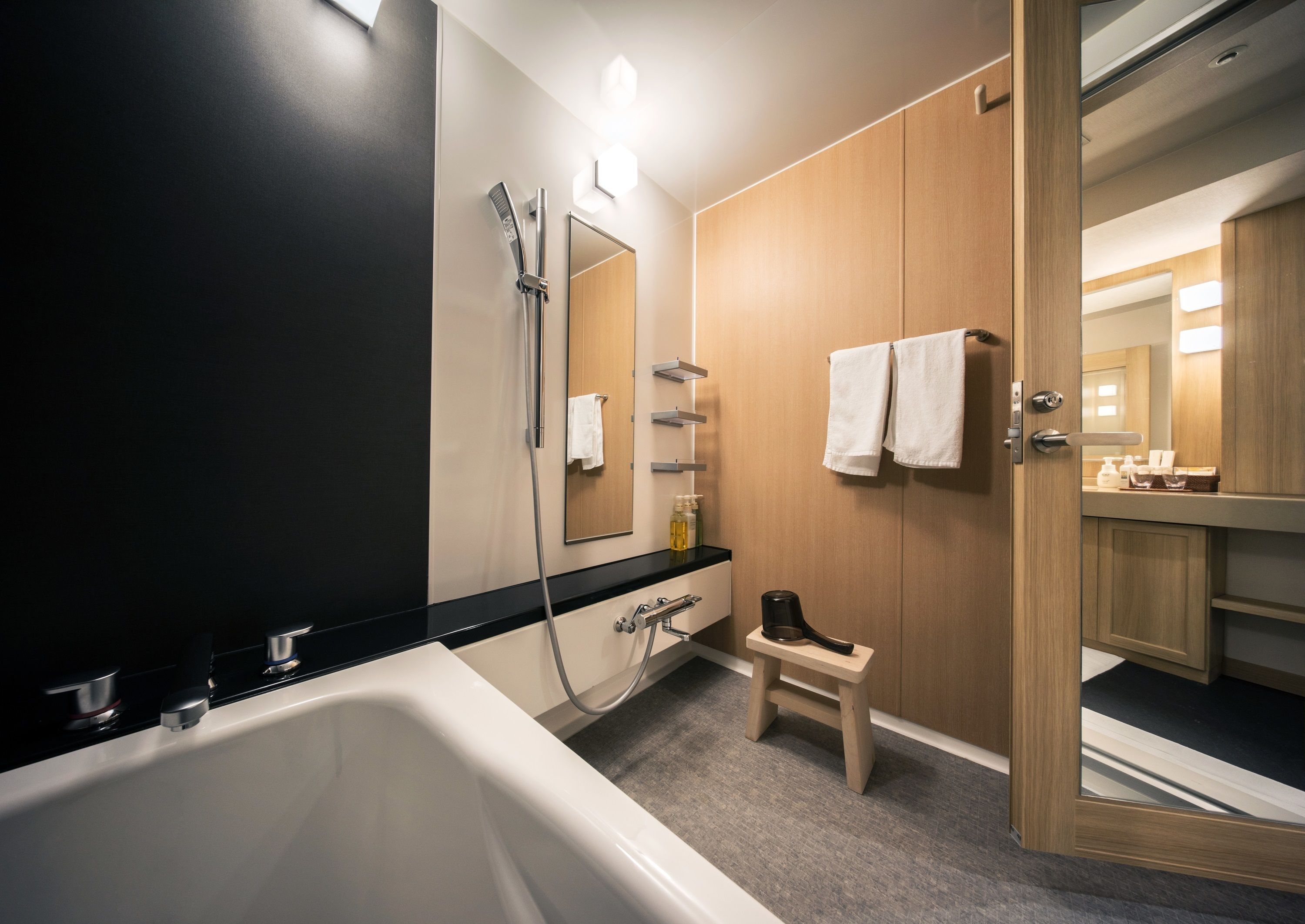 studio, refrigerator & microwave, city view | bathroom | combined shower/bathtub, free toiletries, hair dryer, slippers