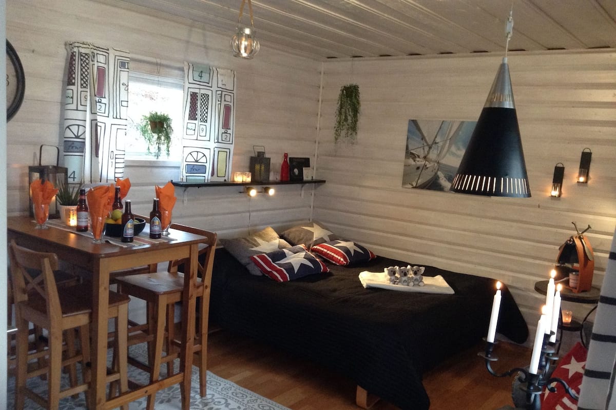 Huisje, 2 slaapkamers (6 persons, shared shower) | Geluiddichte muren