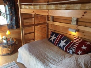 Cabin, Shared Bathroom (2 persons) | Soundproofing - Tallbacken Camping (Vannas)