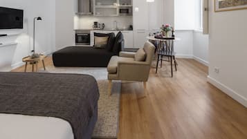 Estúdio | Roupas de cama premium, cofres nos quartos, individualmente decorados