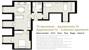 Appartement, 2 chambres | Plan d’étage