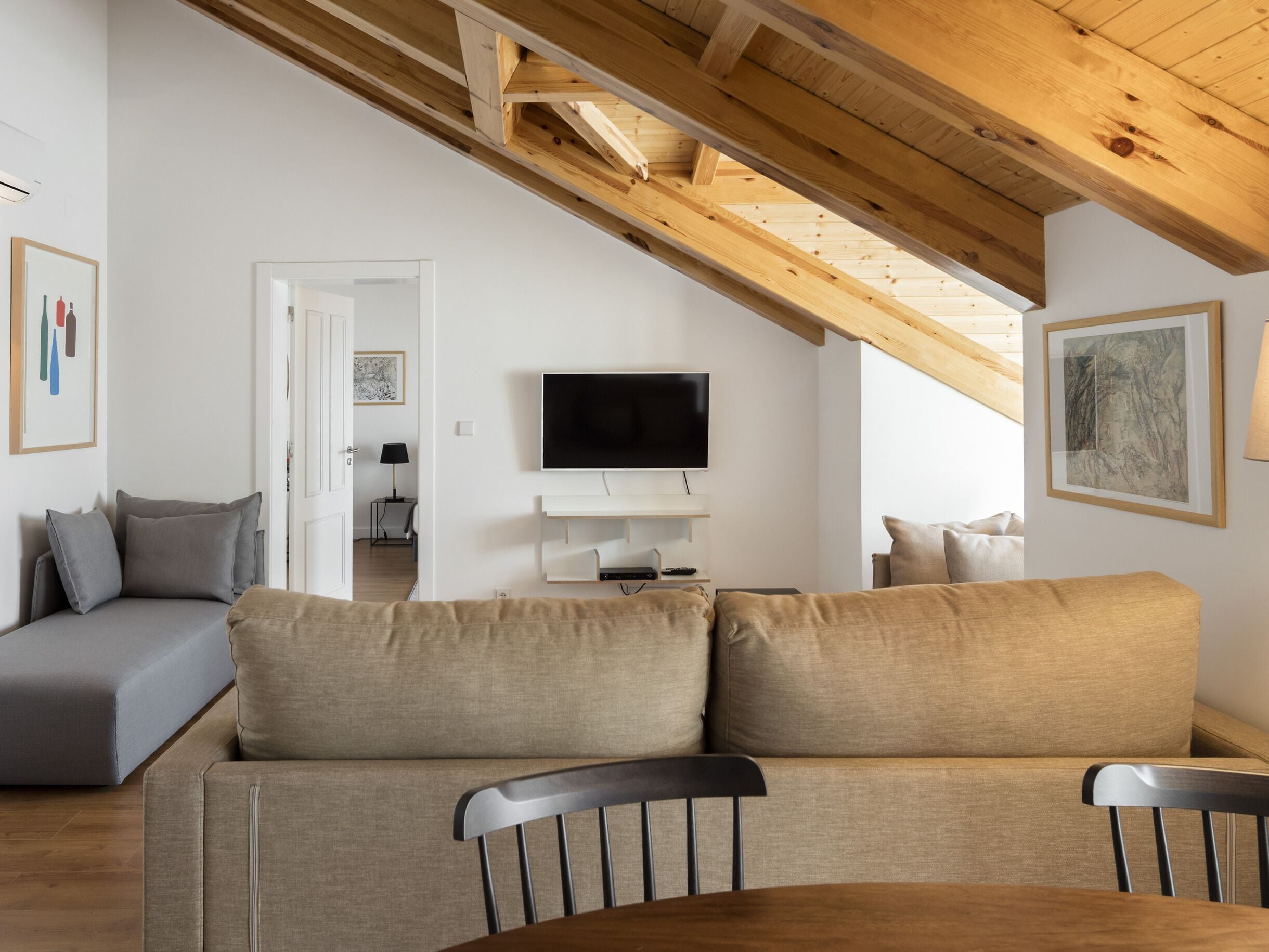 Apartment, 2 Bedrooms | Living area | 43-inch flat-screen TV with cable channels, TV