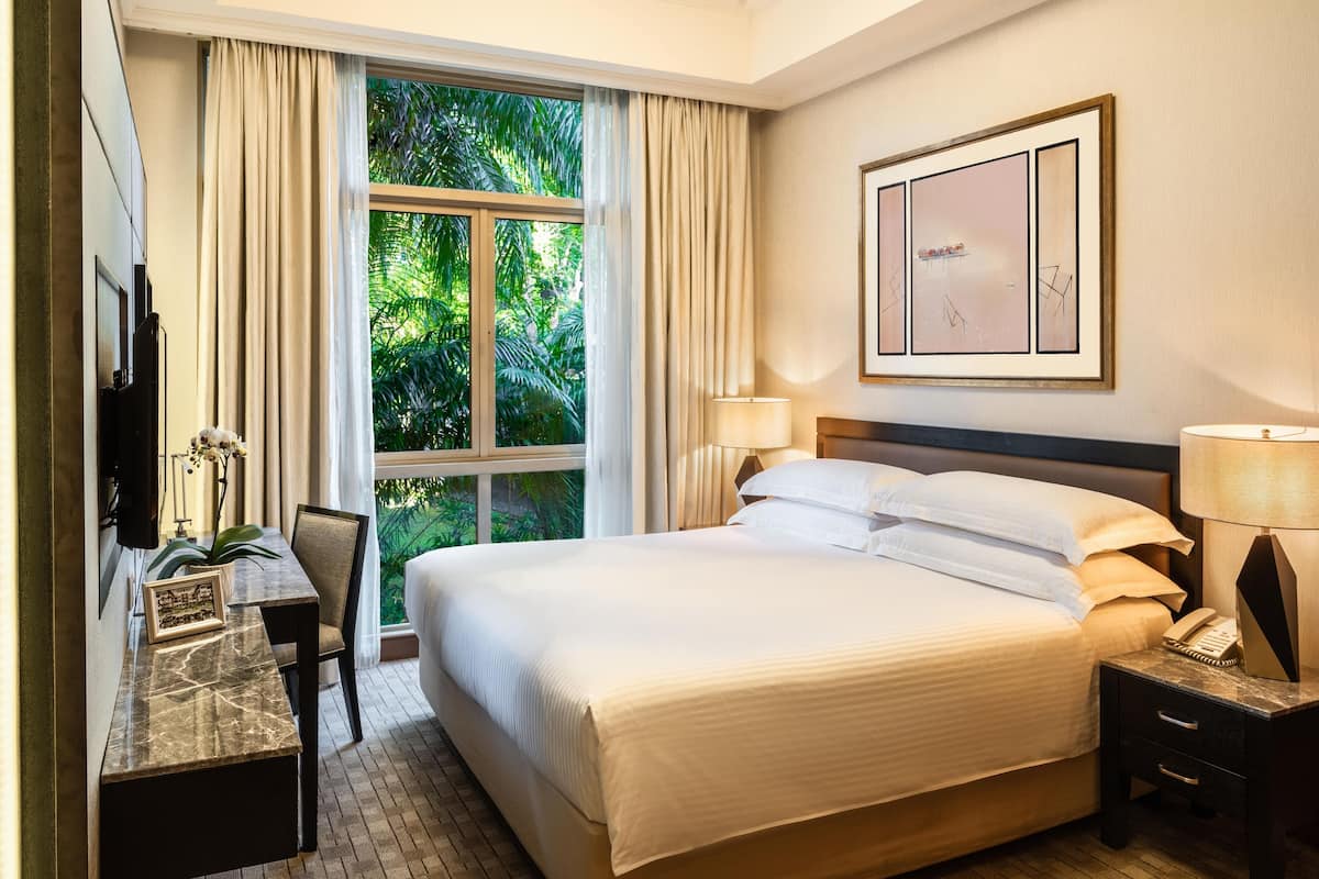 In-room safe, desk, laptop workspace, iron/ironing board