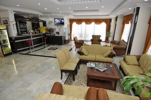 Sitteområde i lobbyen