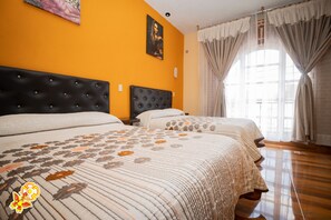 Standard Quadruple Room, 2 Double Beds | Iron/ironing board, free WiFi, bed sheets - Hotel Jatziri Teotihuacan (Teotihuacan)