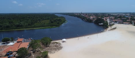 Vue sur la ville depuis l’hébergement