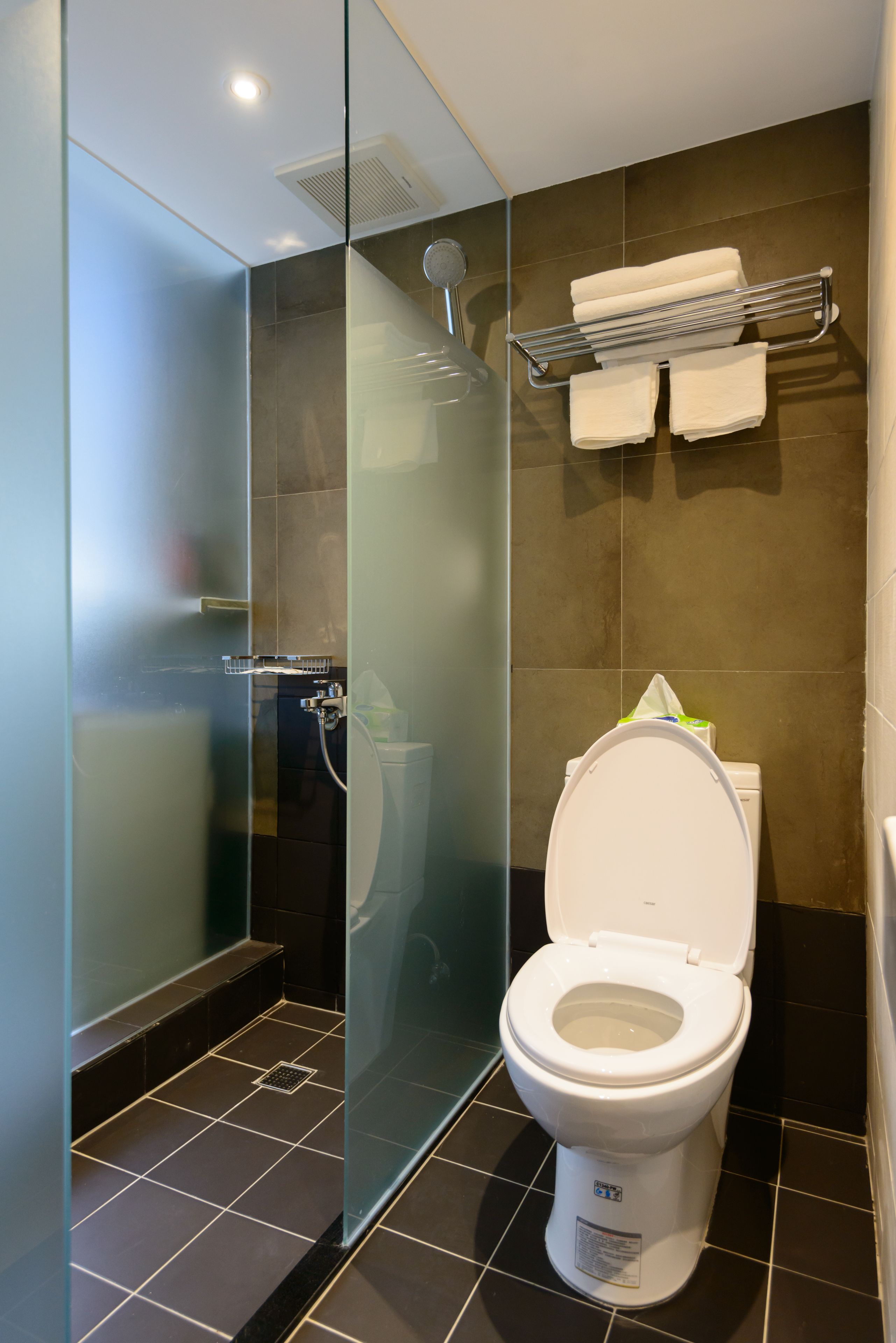 superior room, 2 single beds | bathroom | shower, free toiletries, hair dryer, slippers