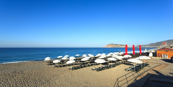 Plage privée, bar de plage