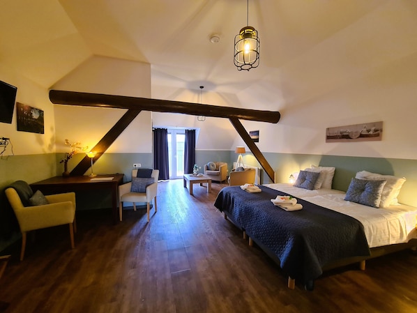 1 chambre, literie hypoallergénique, rideaux occultants