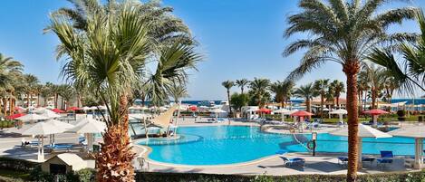 Pool | Outdoor pool, pool umbrellas, pool loungers